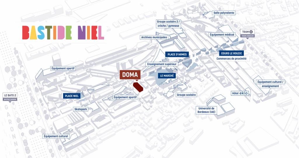 Plan de situation Doma - axanis bastide niel